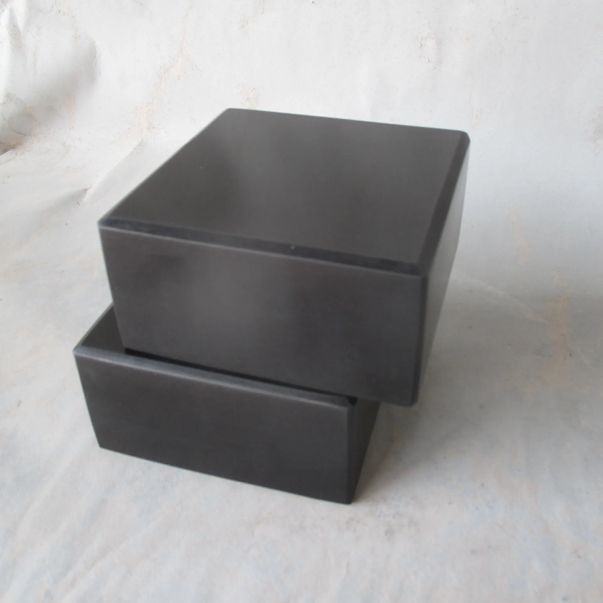 Customizable Pure Black Granite Sound System Amplifier CD Vibration Isolation Rack Speaker Stand Bracket Other Home Decor