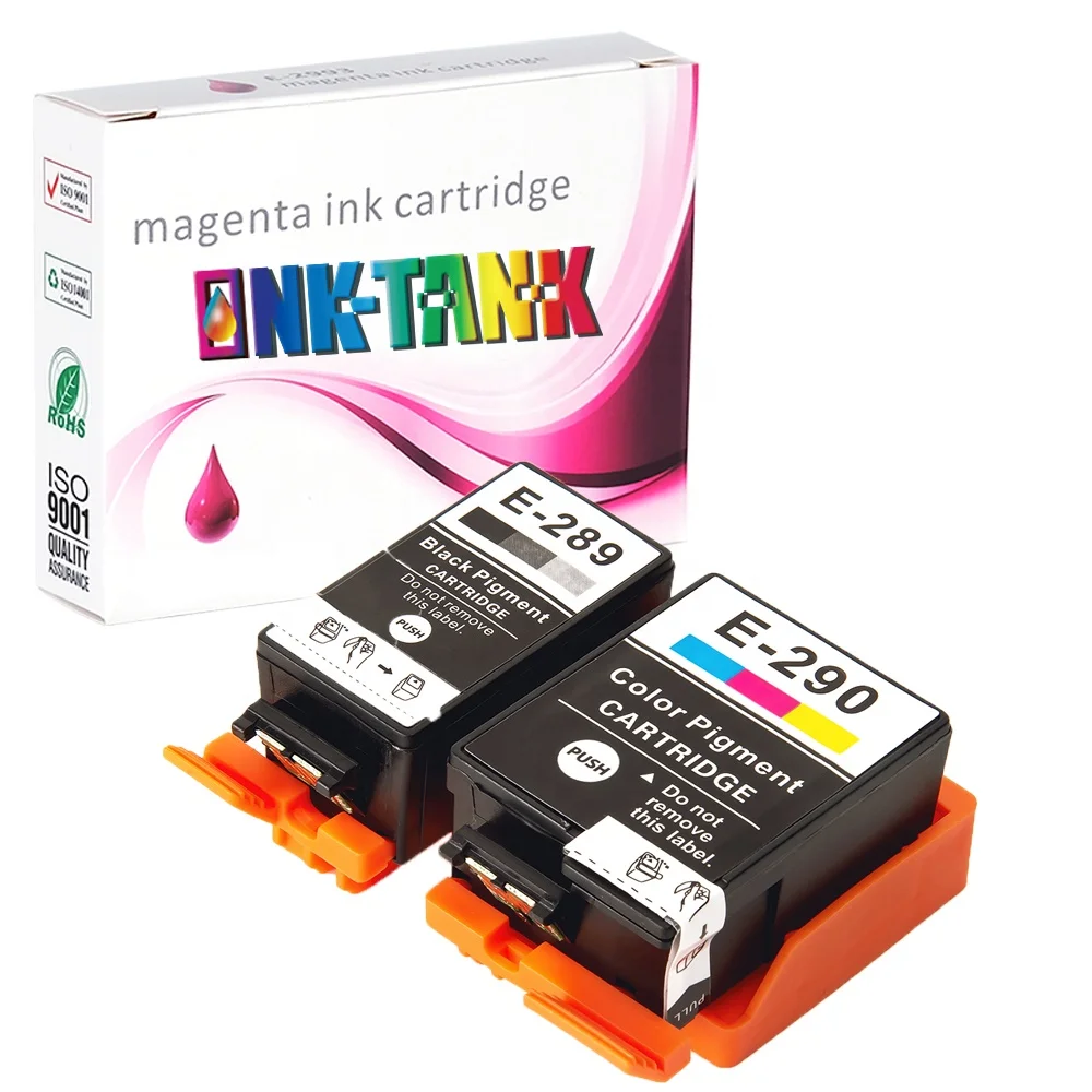 INK-TANK 289 290 T289 T290 Premium Color Compatible InkJet Ink Cartridge for Epson WorkForce WF-100 Printer
