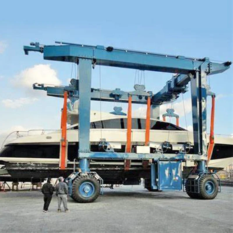200 ton mobile boat hoist lift boat marine travel lift gantry crane machinery