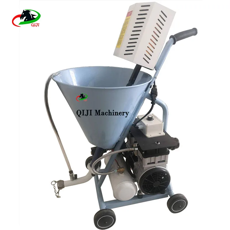 Multi-function and high-power real stone cold bottom oil waterproof material spray putty powder cement mortar spray machine