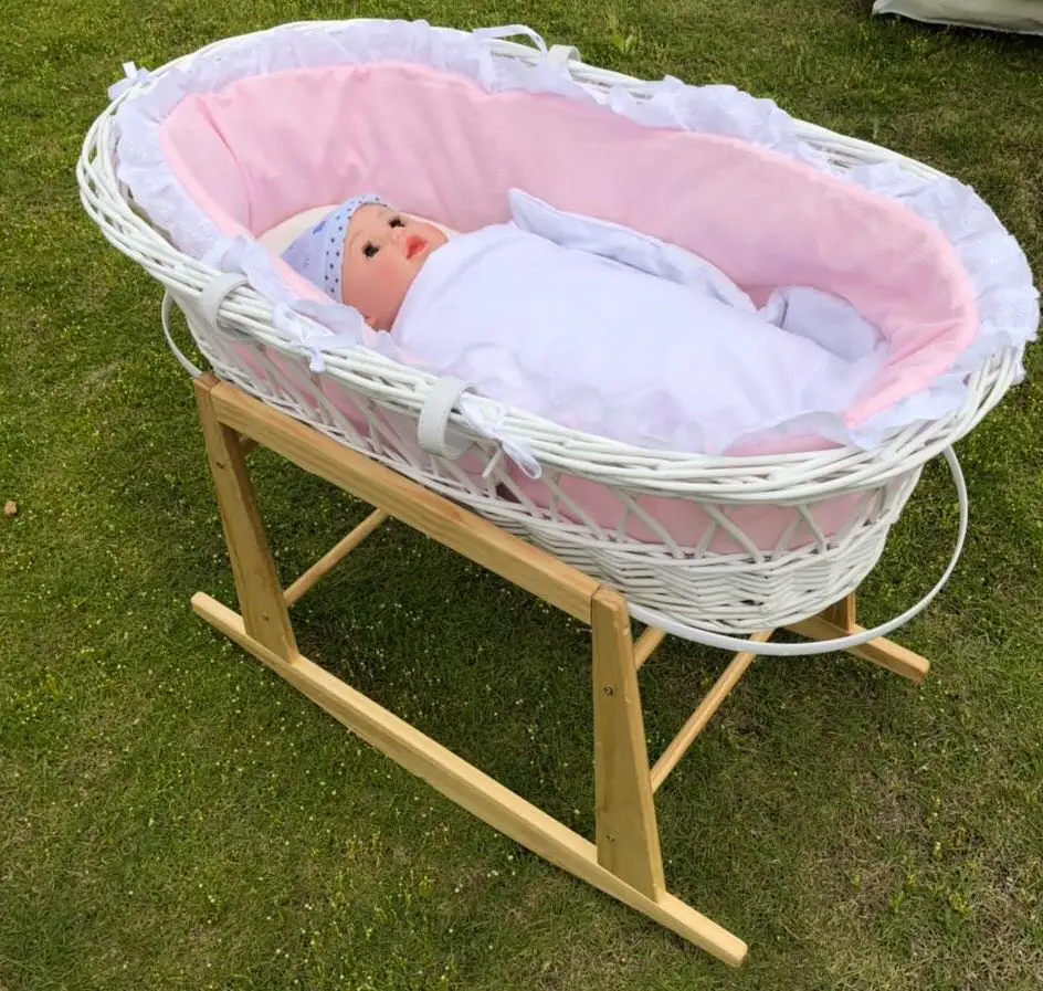 
New style baby basket with stand factory moses basket stand baby cradle stand 