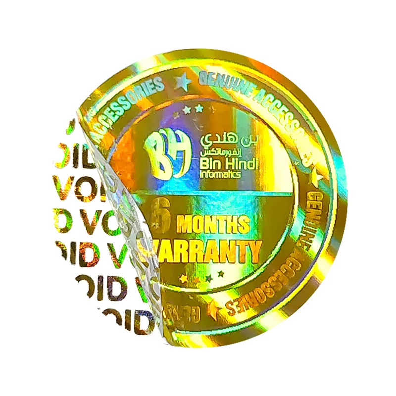 Product Security Tracking  Unique Serial Number QR Code 3D Custom Hologram Stickers