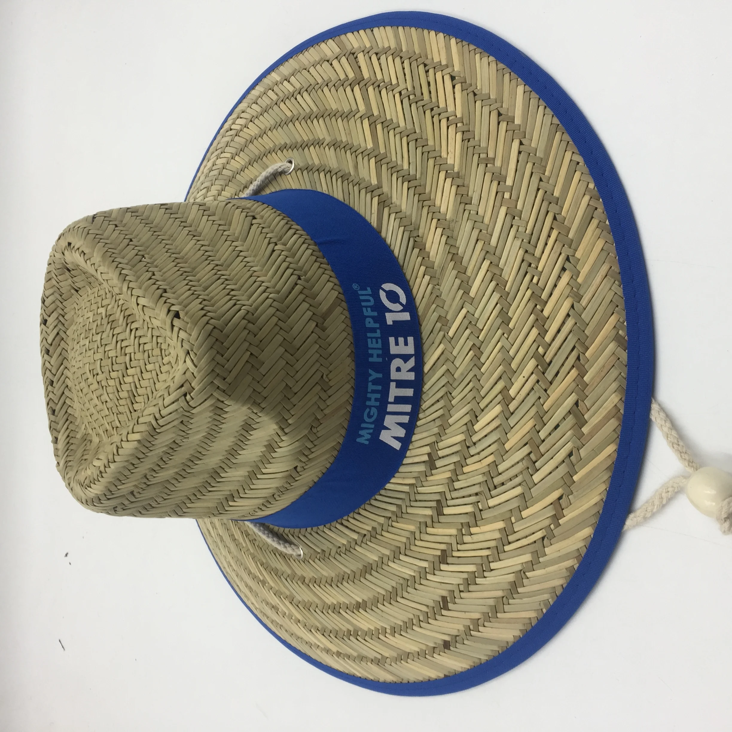 Custom beach lifeguard straw hat