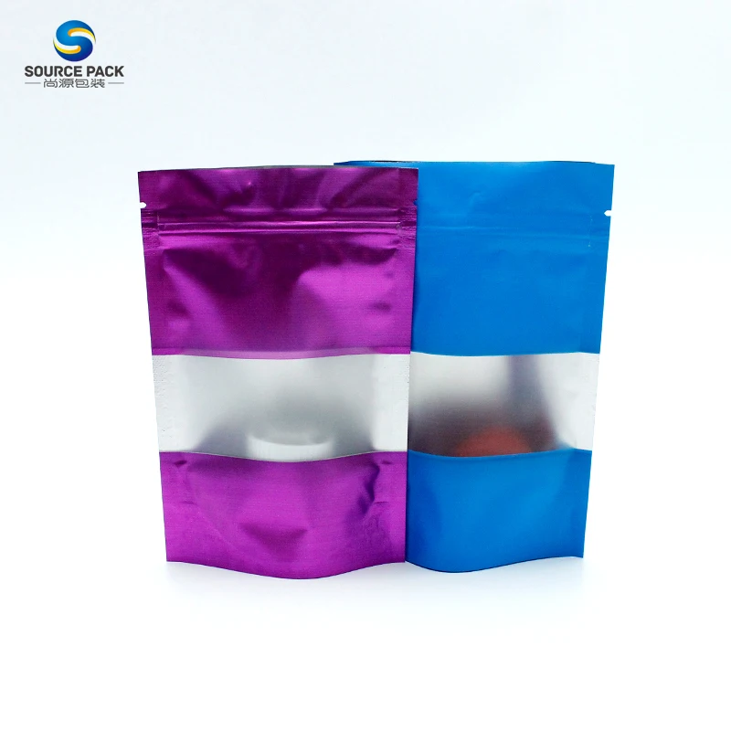  Printed Doypack Zip Lock Plastic Resealable Bag Zipper Stand Up Pouch Smell Proof Custom Ziplock Mylar Packaging for