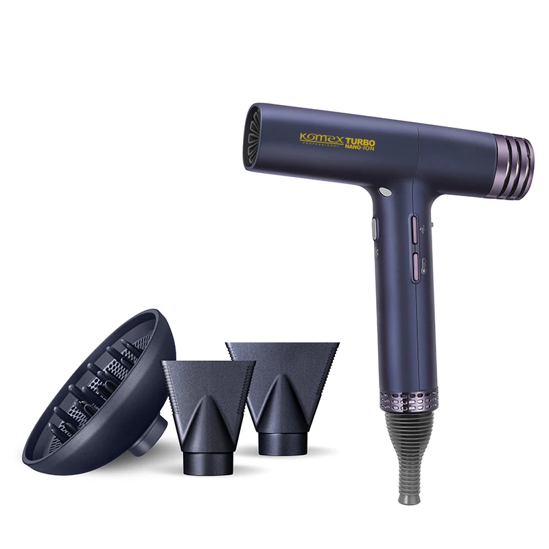 Многофункциональный одношаговый фен для волос Komex с бесщеточным Мотором 110000prm, беспроводной фен для волос с отрицательными ионами