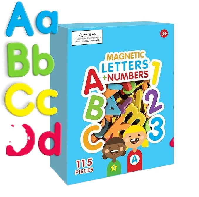 115 Magnetic Letters Numbers Alphabet Learning Magnets Number Magnet For Fridge Foam Letter Magnets ABC toy for Kids