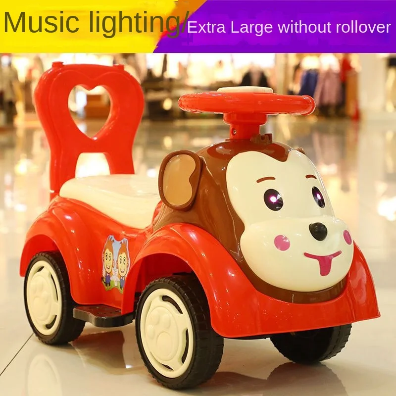 Baby Twister Car Children with Music Scooter 1-3 Years Old Toys 6 Girls Yo-yo Car Four Wheels Can Sit Slide