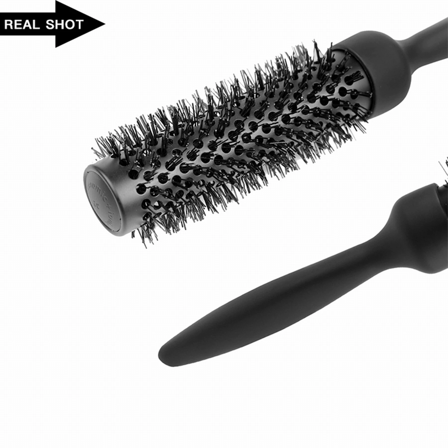Private Logo Nylon Nano Technology Ceramic Round Hair Brush For Curling Hair