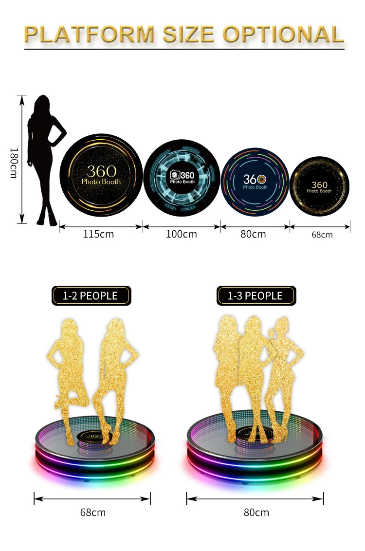 Fashion 360 Degree Photo Booth 2022 New Adjustable 360 Degree Photo Booth Self Vending Machine with Affordable Price