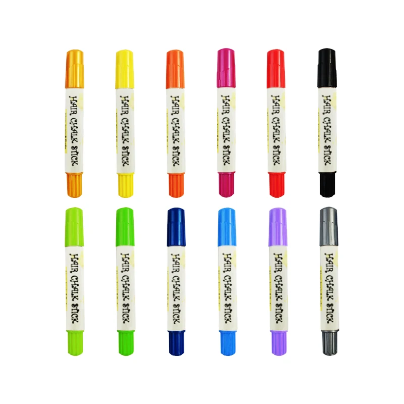 Free Sample Wholesale Washable Temporary Pet Pigment Colour Pen Manufacturer Kid Dog Colorful Dye Color For Hair Chalk Set