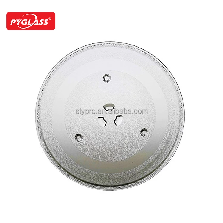 Glass Microwave plate Glass turntable plate for sharp microwave oven with 3 Fixtures, 315 mm