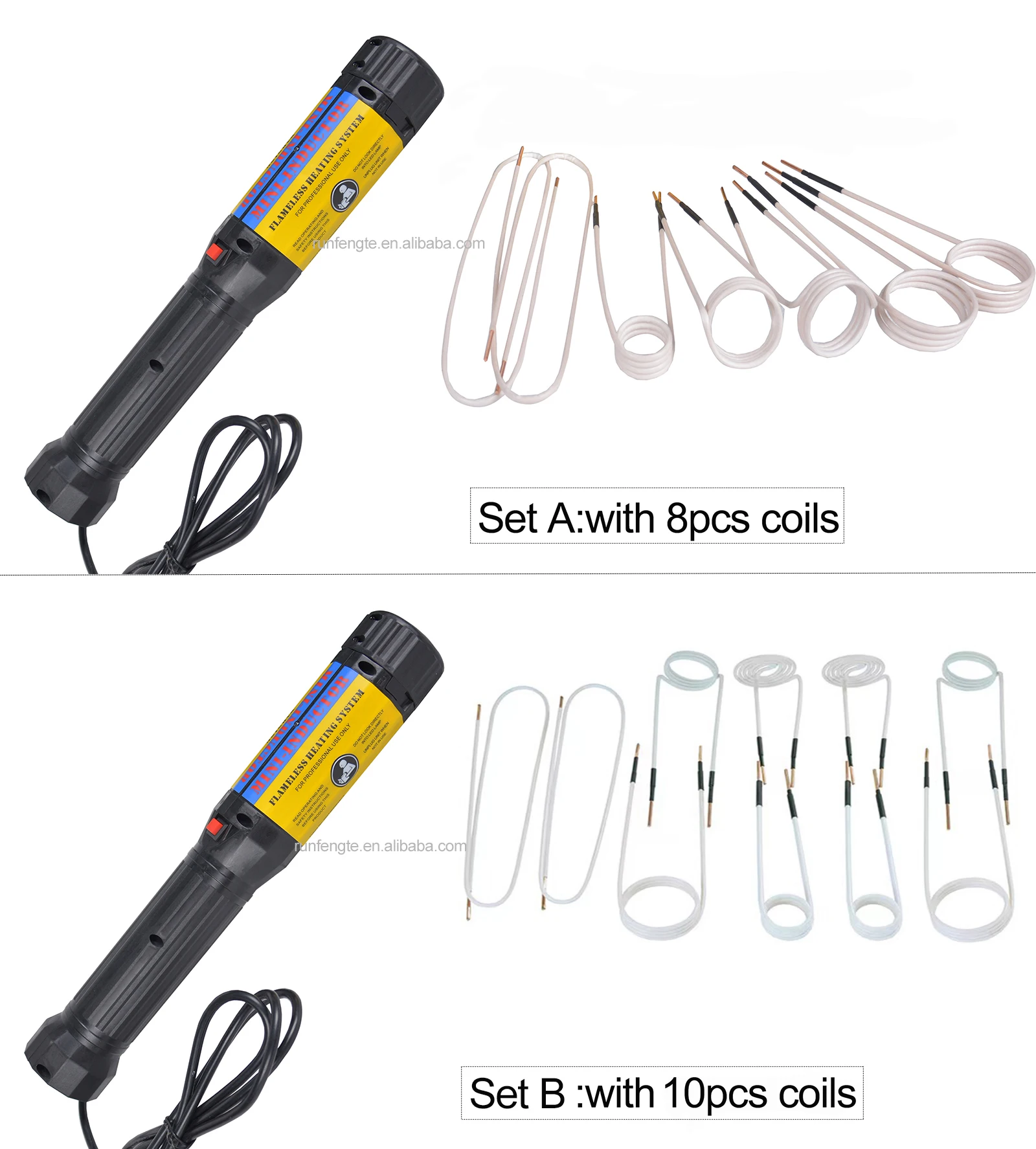 Magnetic Induction Heater 3 Coils Bolt Heat Remover Tool Kit 220V/110V Flameless Induction Heater Car Disassembly Repair Tool