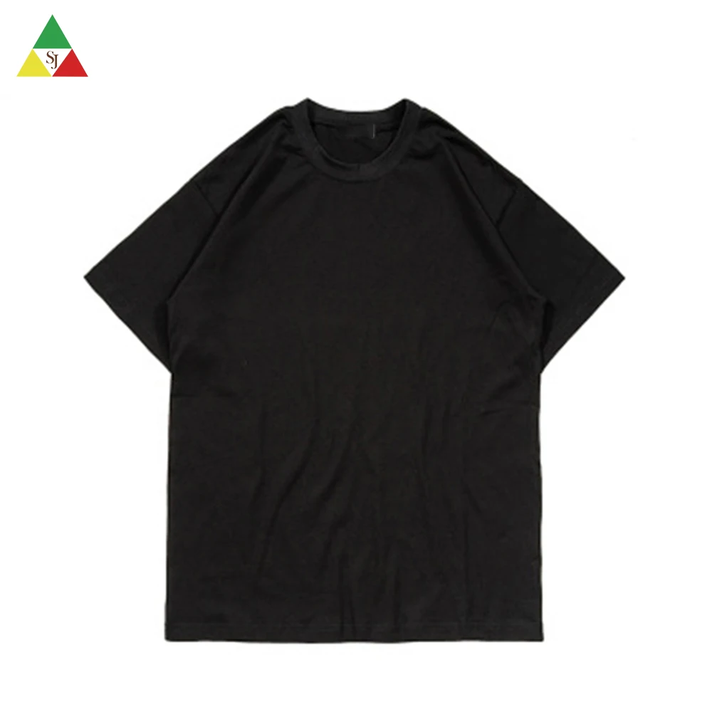 
custom plain logo 100 cotton mens black t shirt 