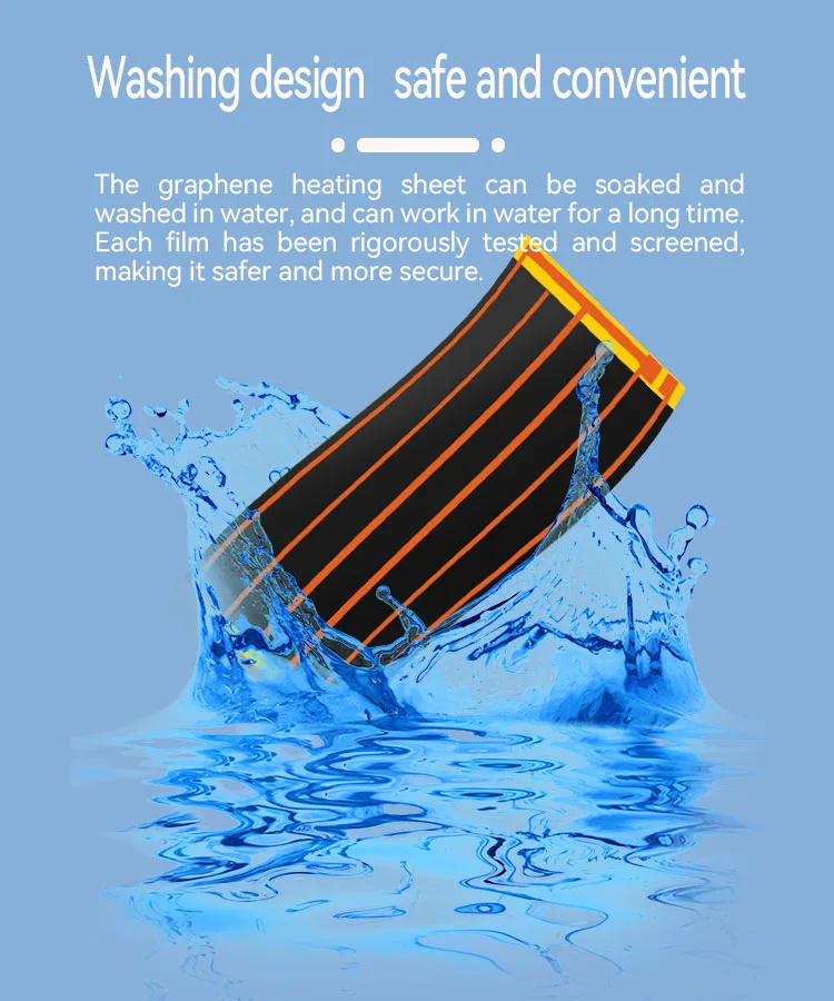 Graphene Waistguard Heating Sheet Thermostat Graphene Far Infrared Electric Heating Film for Heating Waistband