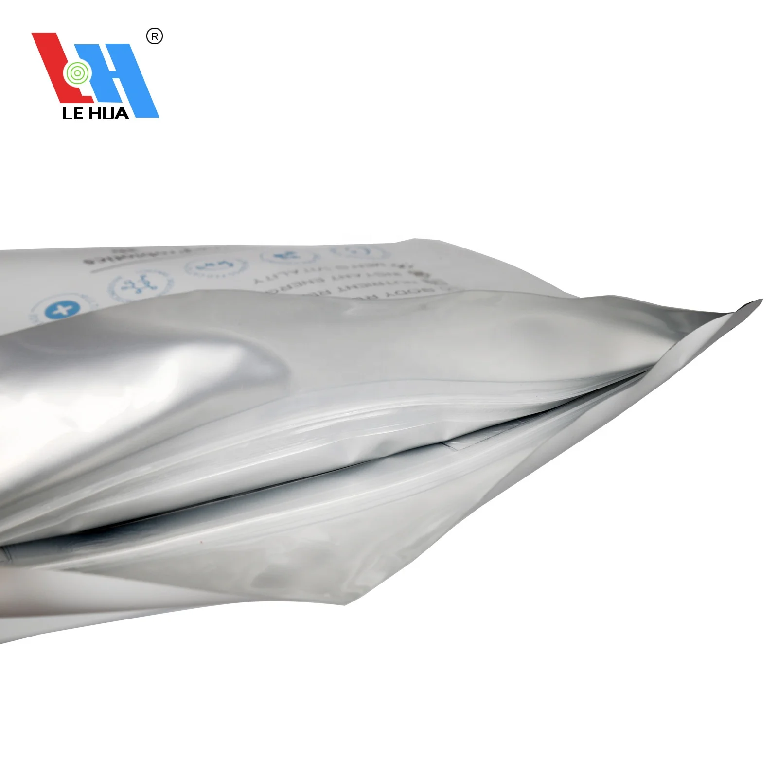 Custom Logo Substitute Meal Powder Flat Bottom Stand Up Zipper Eco Friendly Bag