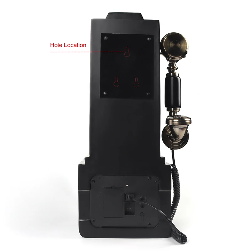 Vert design wedding audio guestbook with telephone booth stand