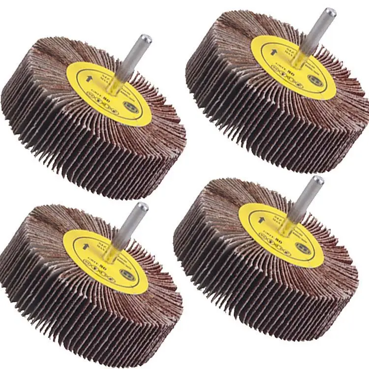 20-80mm 40-120 Grit Sanding Flap Wheel Abrasive Grinding Wheel with 6mm Shank mop flap wheel