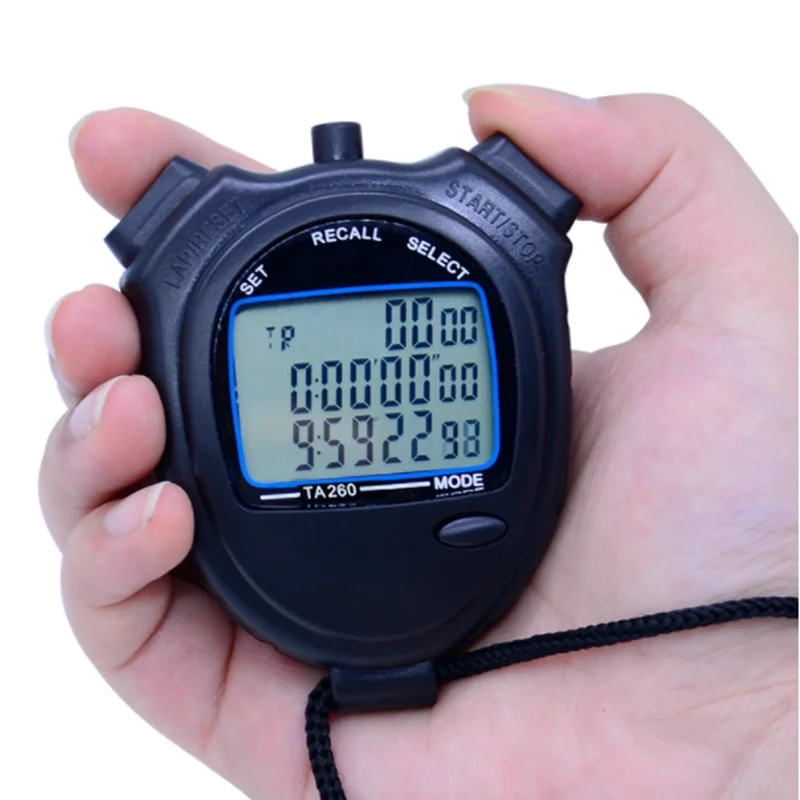 Guaranteed TA260 Sports Stopwatch 3 Rows of 60 Channels Student Coaches Electronic Table Athletics Stopwatch