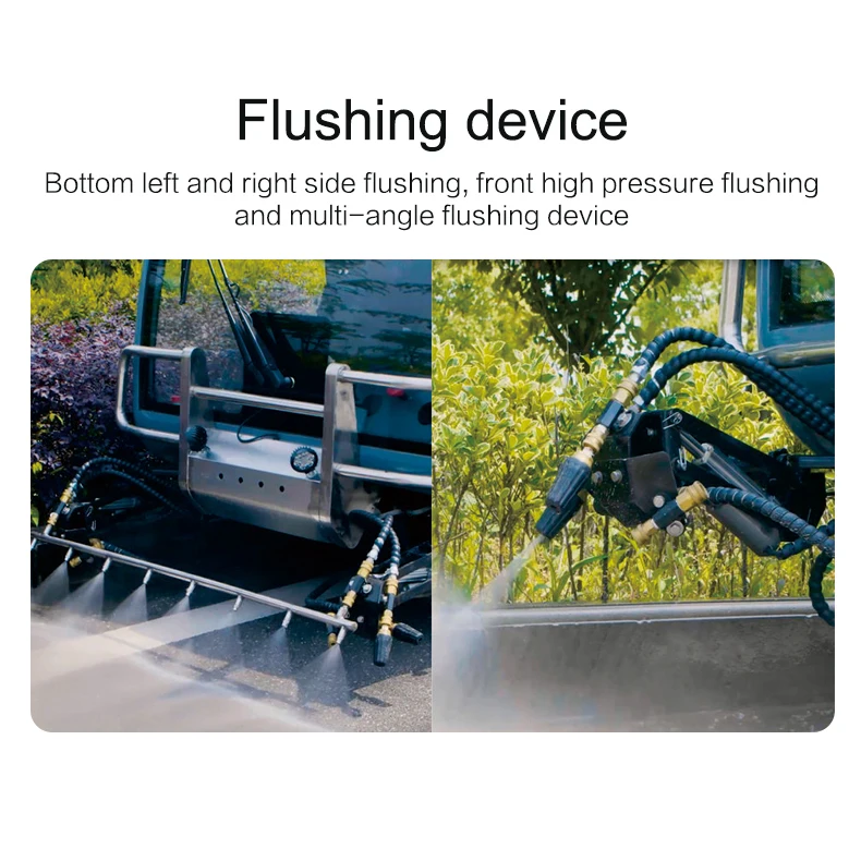 Четырехколесный Электрический гигиенический грузовик, моющийся автомобиль высокого давления