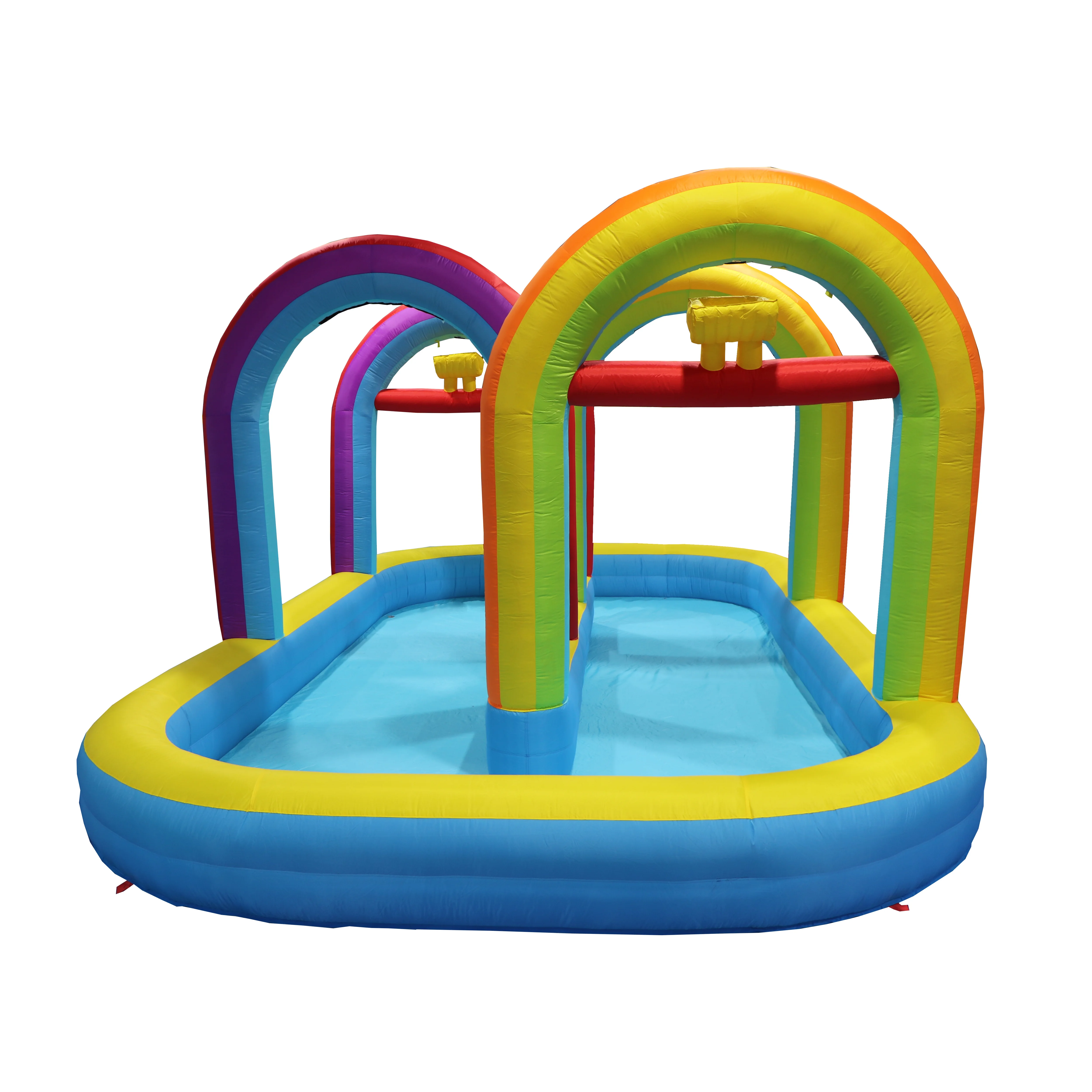 Inflatable Water Pool With Inflatable Baby Boats And Inflatable Swimming Rings With Blower Factory Outlet