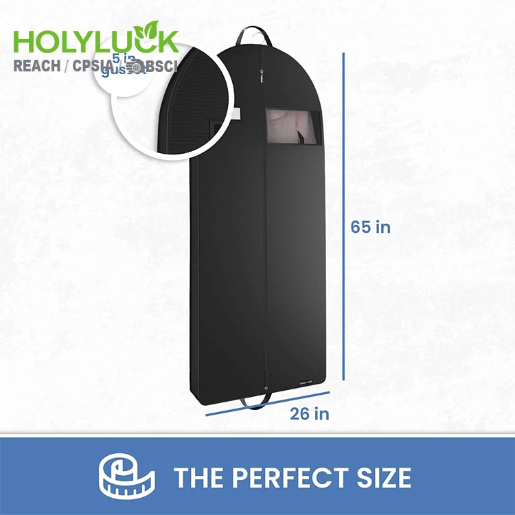 Hanging Garment Bag Lightweight Full Zipper Suit Bags polyester Moth-Proof Breathable Dust Cover for Closet Clothes Storage