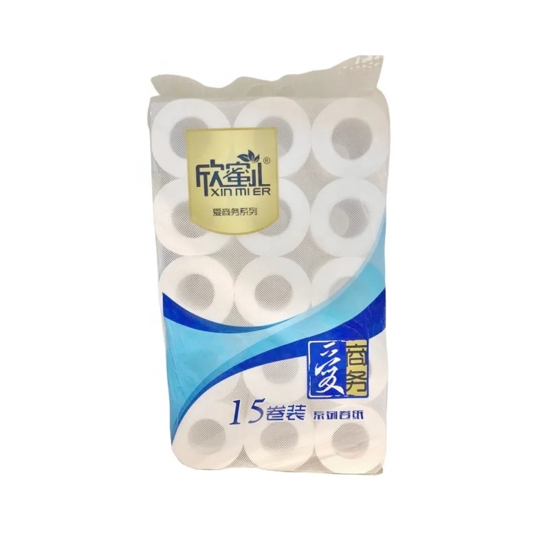 Оптовая продажа, 3-слойная мягкая текстура, рулон туалетной бумаги для защиты окружающей среды, сделано для домашнего использования