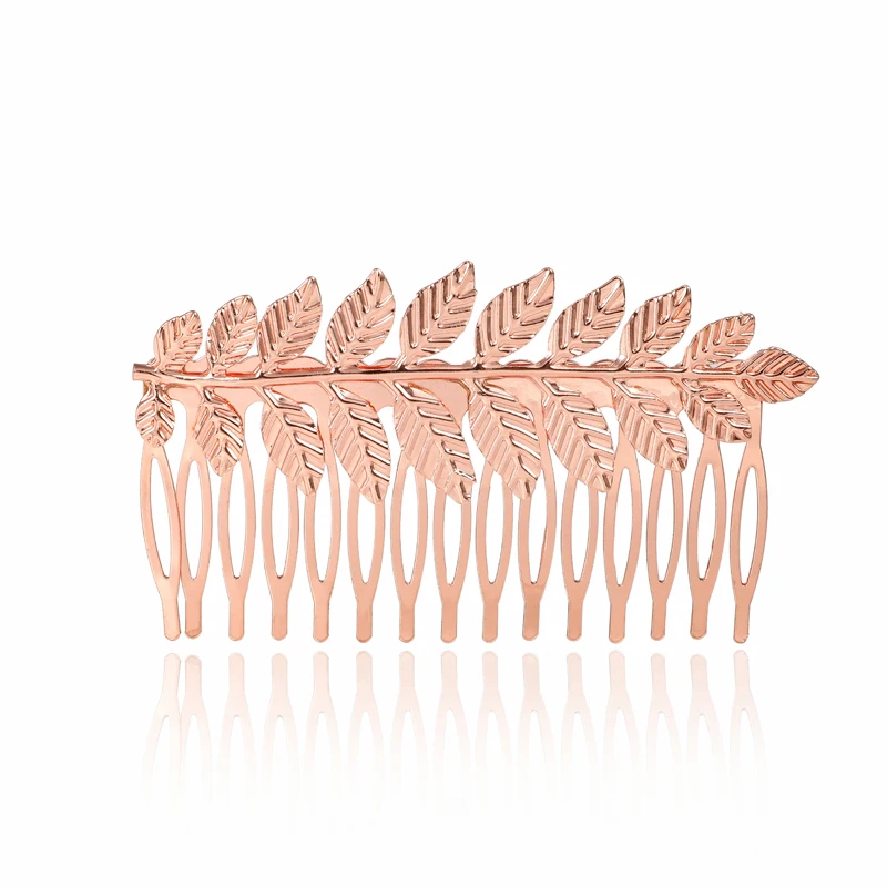 FS002 Fashion Baroque Bridal Hair Accessories Tree Leaves Comb For Girls Birthday Gift