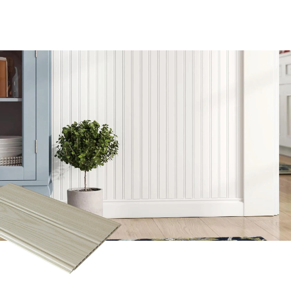 Eco-Friendly Plastic Artificial Flower Upholstered WPC Nature Wood Wall Panels