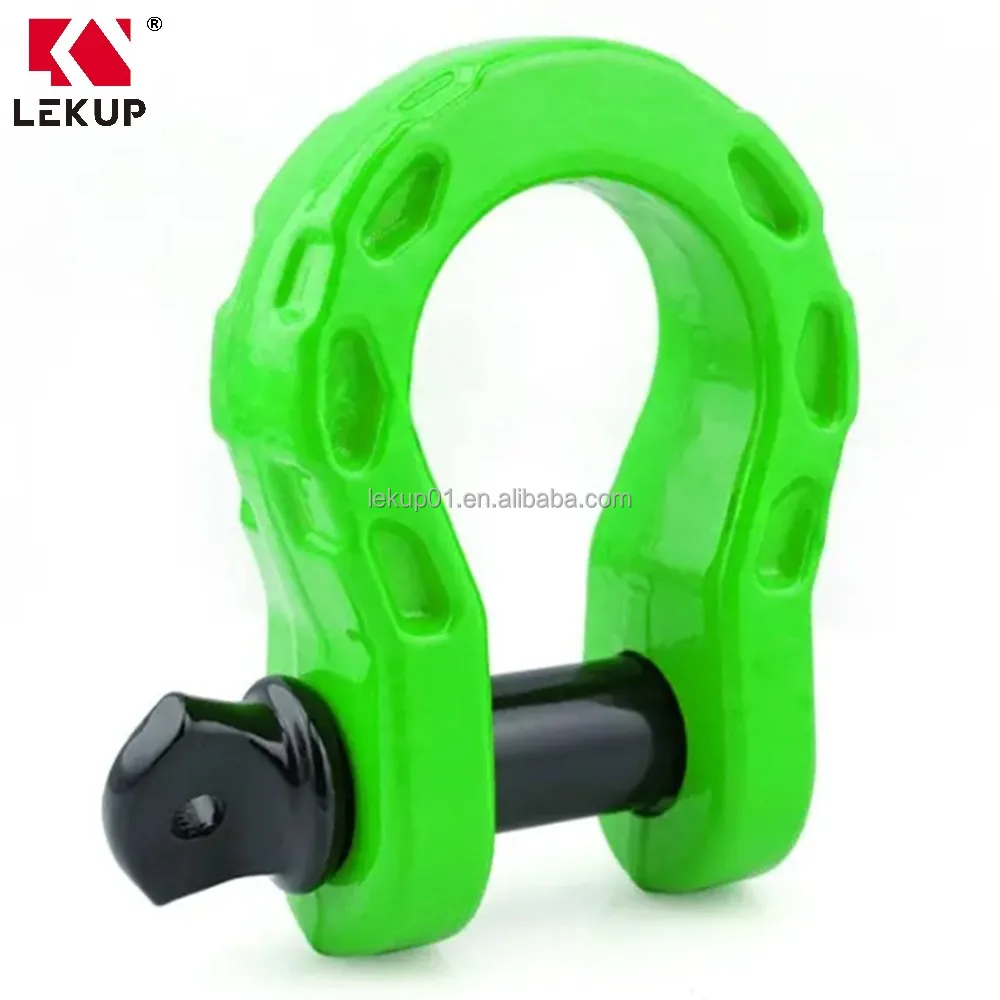 Color Spray Paint Shackle Custom Different Size Trailer Tow D-Ring Shackle Drop Forged Hitch Receiver Offroad Bow Shackles