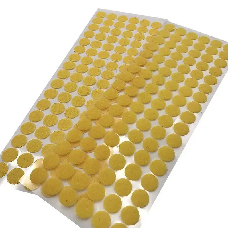 Adhesive round and square Special Hook And Loop Coins and Back to back adhesive hook and loop dots