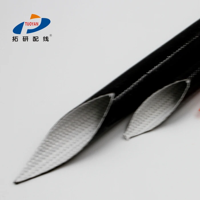 insulation tube ROHS certificated silicone fiberglass sleeveing