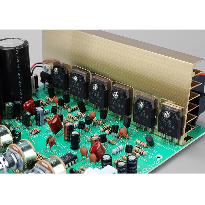 OEM ODM High Power 2.1 Channel Amplifier Board Subwoofer DIY Finished 100W*2+120W Power Music Sound Speaker Amplifier Board