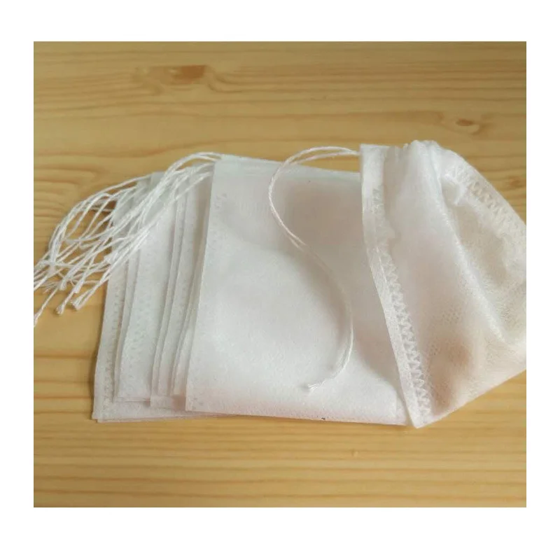 
Eco friendly drawstring Empty Teabags nonwoven fabric tea bag 