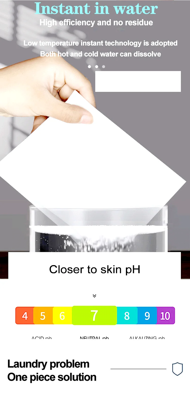 Laundry Detergent Strips Lavender Scents Sheets Washing Cloth Clean Powder Fabric Softener Cleaner