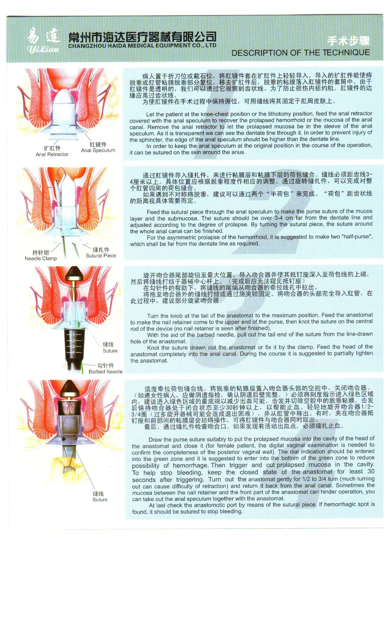 SURGICAL circular hemorrhoid PPH stapler 33MM 34MM 32MM