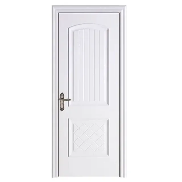 BBPD008 High Quality Qide Modern White WPC Interior Bedroom Soundproof Slab Wpc Painting Doors for Houses
