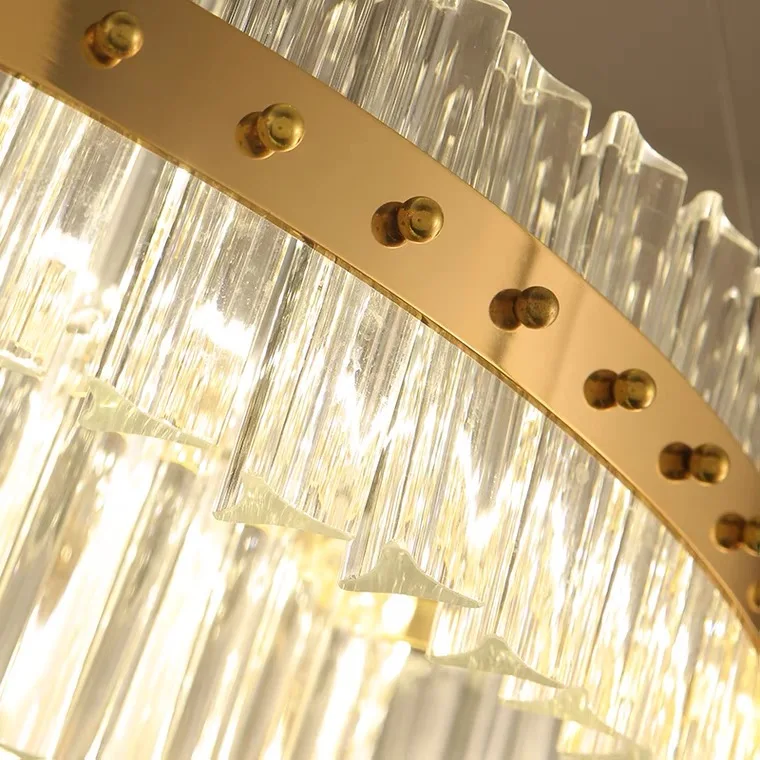 2021 China supplier milan design modern golden pendant lamps crystal chandelier lighting in dubai