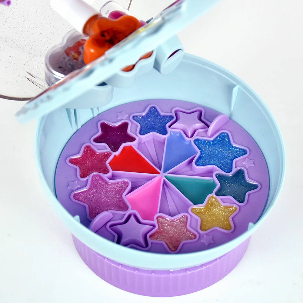 Akiaco ICTI approval makeup for girl EN71 ASTM water base high quality kids makeup kit for girls