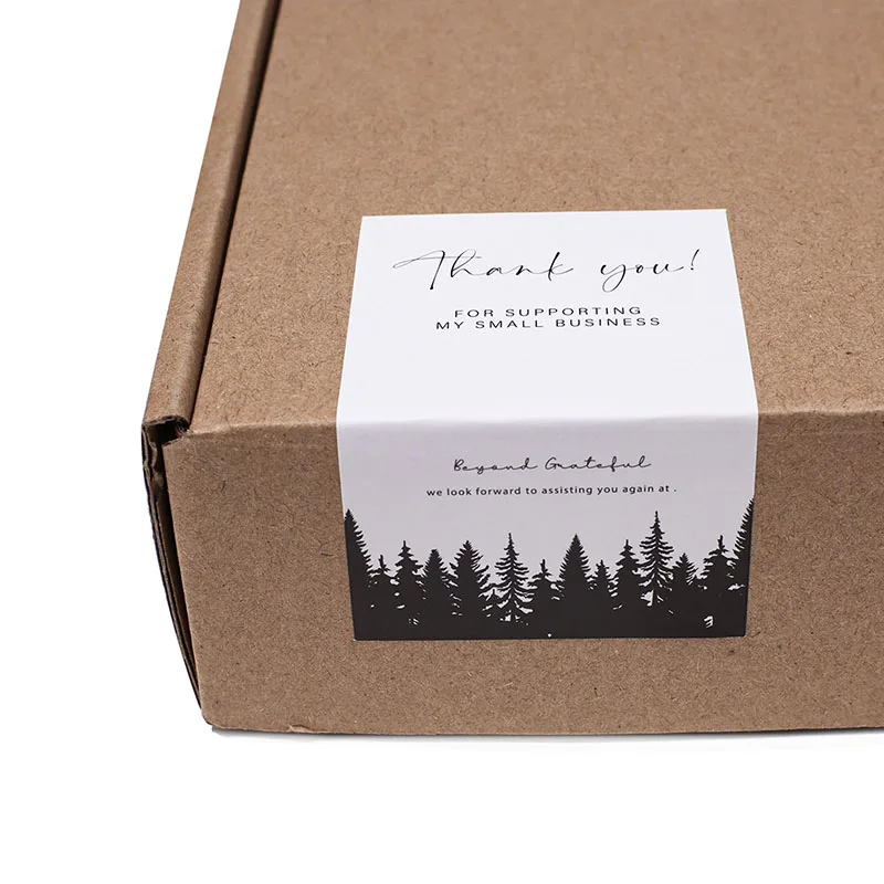 Waterproof Rectangle Shape Package Seal Sticker Strong Package Seals Vinyl Seal Sticker for Box