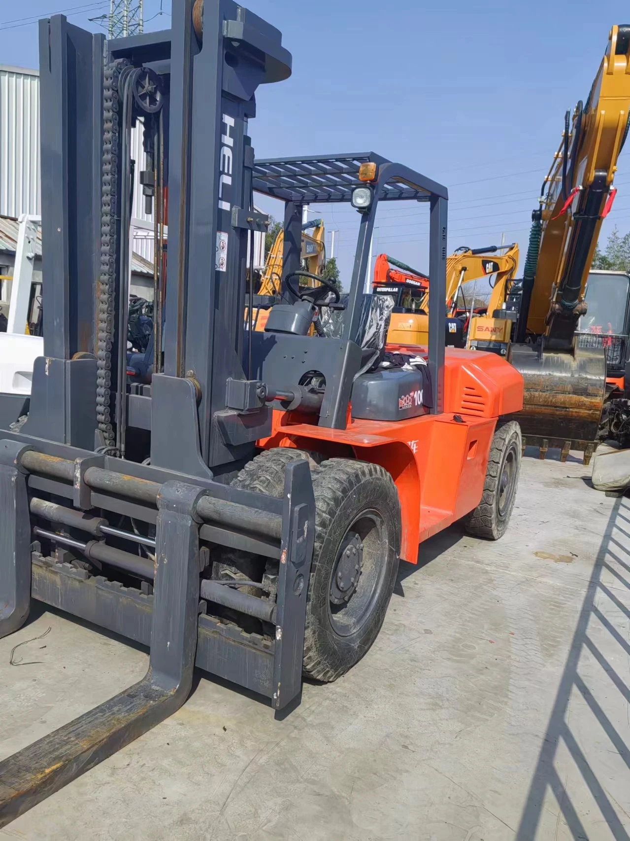 freeship High Quality Heli 10T Forklifts CPCD100 Great Logistic Equipment cheap original Truck new/used second hand forklift EPA