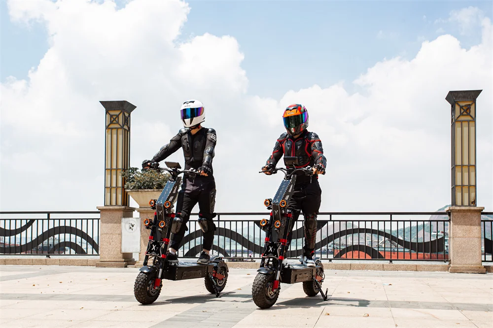 US Stock 60V 8000W TOP Speed 90KM/H OFF-ROAD Electric Scooter with 14inch Fat Tires and Digital LCD Display Folding E-Scooter