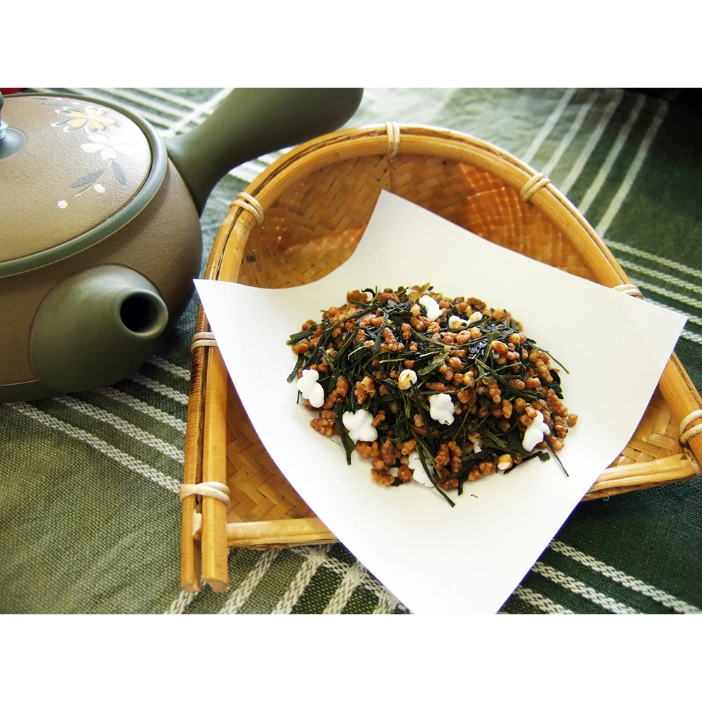 Genmaicha blended grain health Japanese green tea matcha leaves