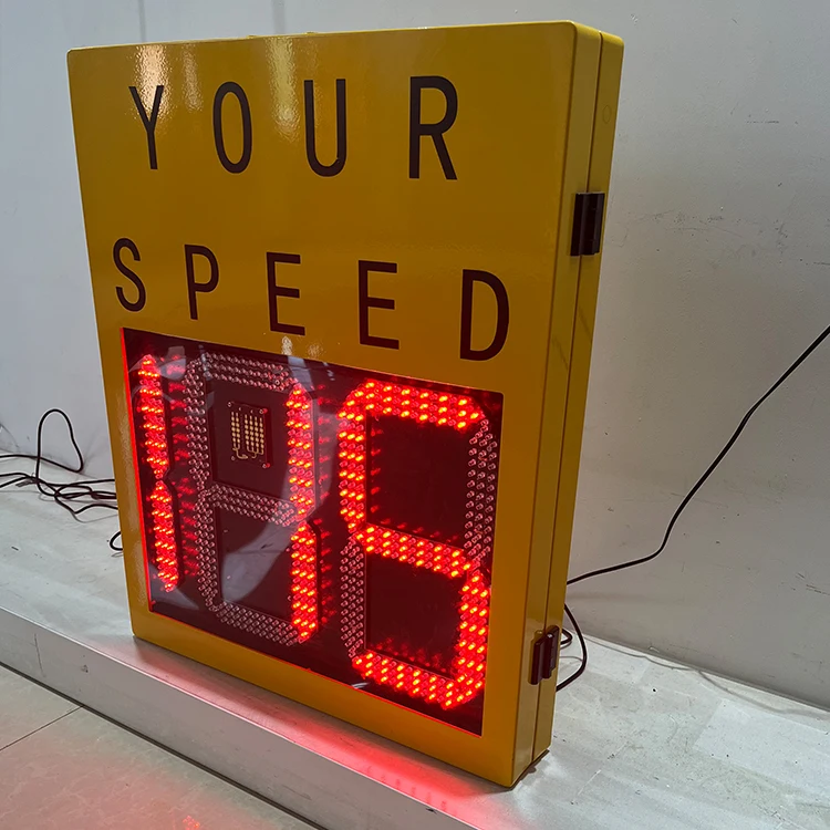 Emoj Face Feedback Solar Doppler Speed Indicator Meter Sensor Detector Traffic Warning Radar with Limit Display Sign