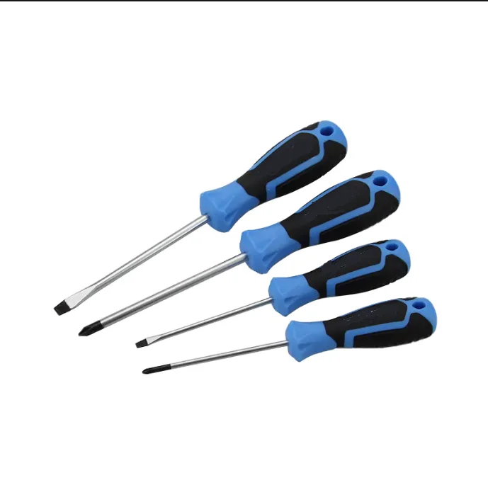 4pcs Ergonomically Designed Handle Slotted & Phillips Screwdriver Set