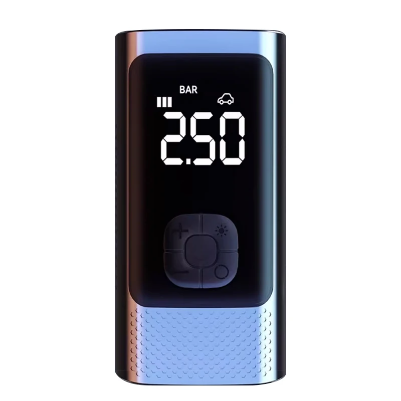4000 mAh Large Battery Capacity Mini Portable Rechargeable Air Pump Compressor Quickly Inflate High Definition Display Piston