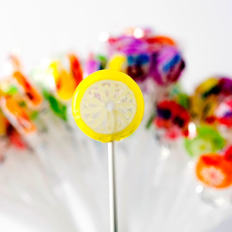 New Designed 8g Safety Paper Bom Bom Lollipop Tiger Pattern Lollipop Candy