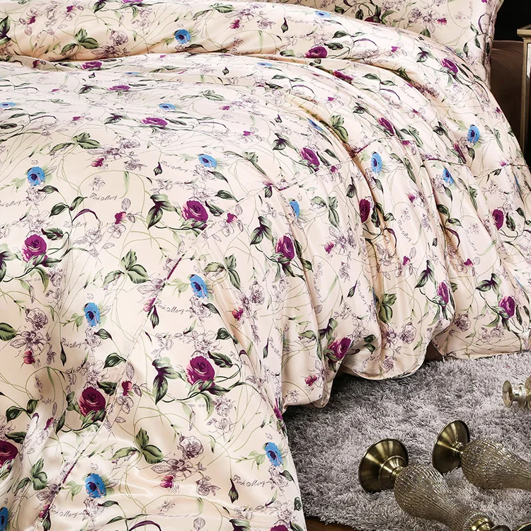 Stock 16MM printed silk fabric Satin pure silk can also be customized according to the pattern printed silk fabric