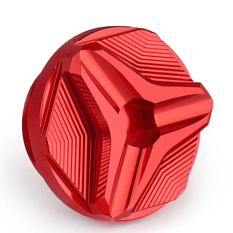 Custom CNC Machining Motorcycle Aluminum Alloy Engine Oil Cap Bolts Fuel Filler Cap Protection Motorcycle Accessories