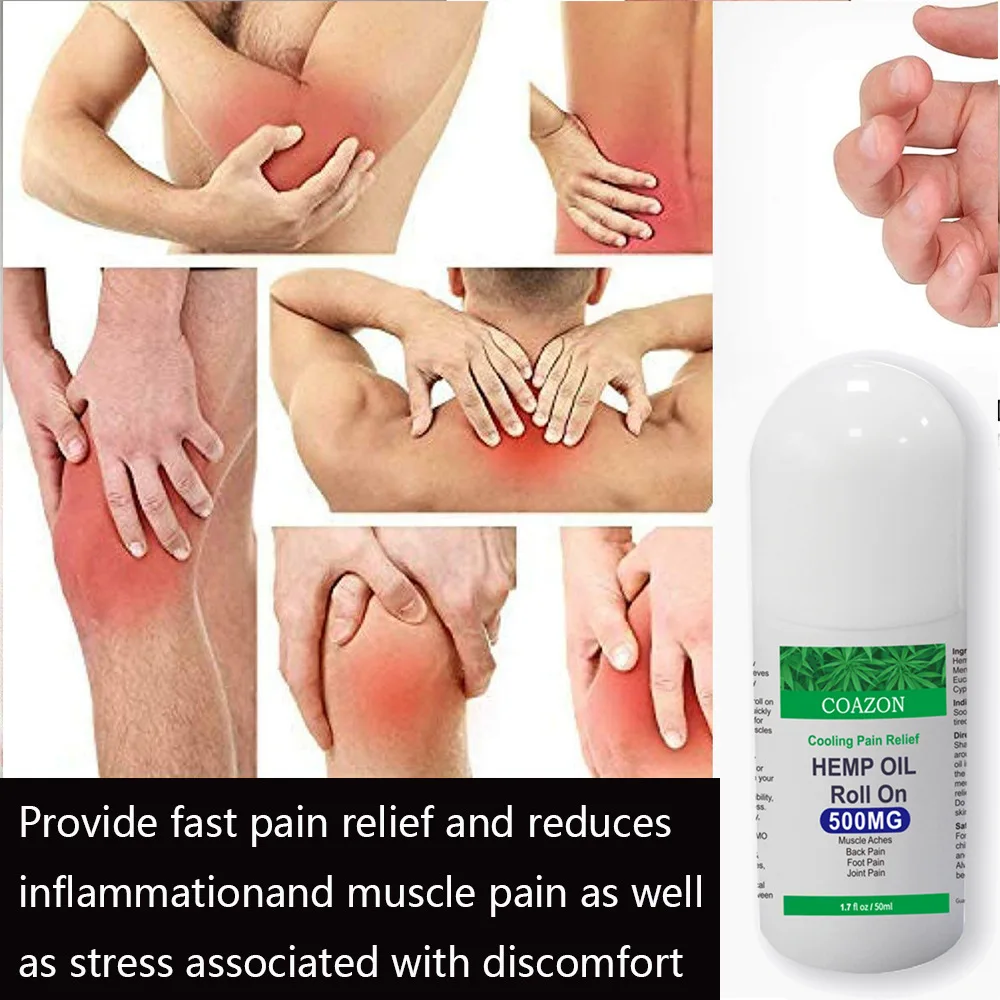 Spot hemp oil roll on ball hemp oil relaxation massage spa hemp seed essential oil