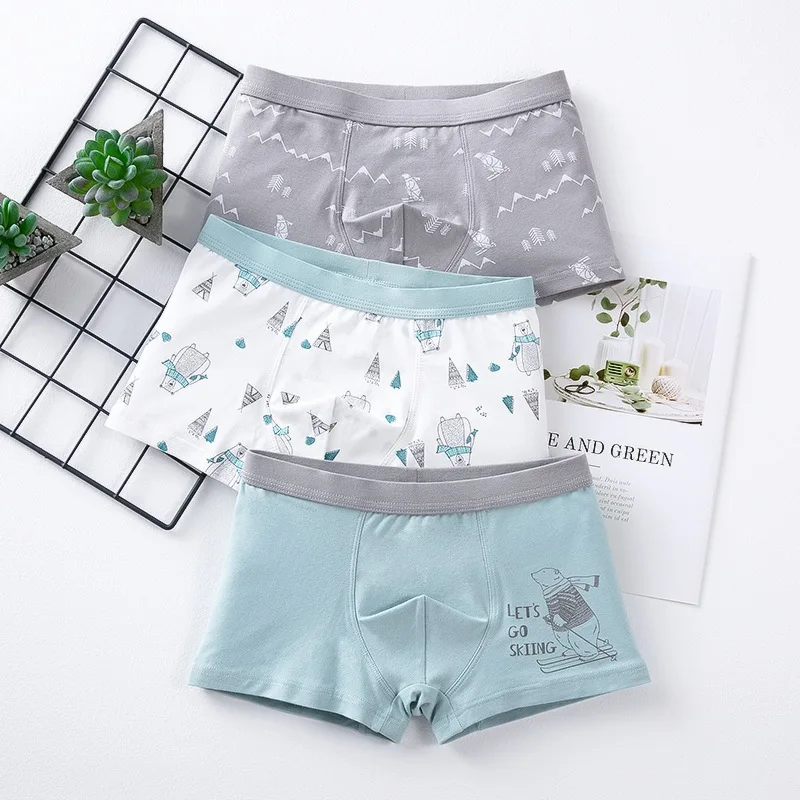 Hot Sale Underwear Size 8 Children Boys Thong Briefs Underwear Teen Triangle
